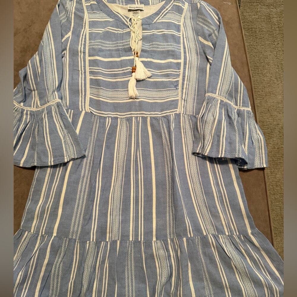 Tommy Bahama Blue and White Striped Dress - Picture 3 of 7